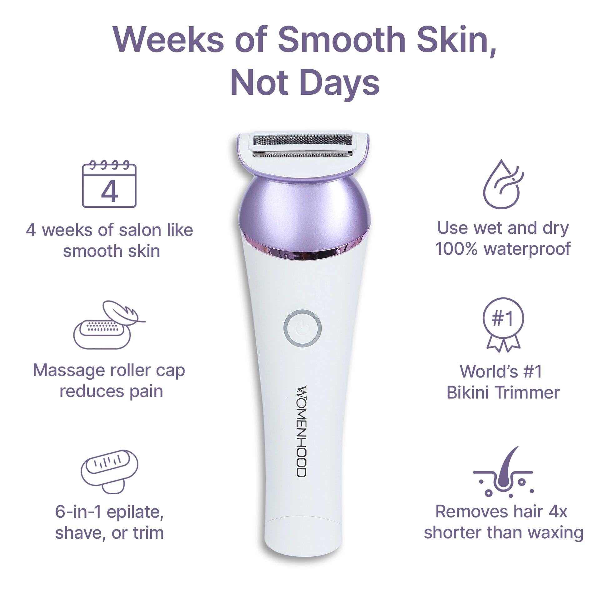 WOMENHOOD 6-in-1 Bikini Trimmer
