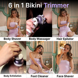 WOMENHOOD 6-in-1 Bikini Trimmer
